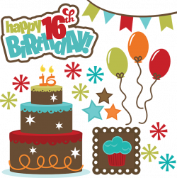 Happy 16th Birthday SVG files for cutting machines teen svg files ...