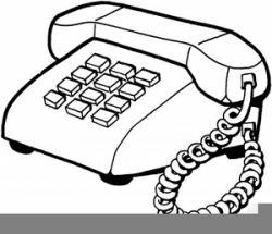 Black White Telephone Clipart | Free Images at Clker.com - vector ...
