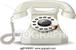 Vector Clipart - Telephone. Vector Illustration gg81506307 ...