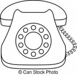 Telephone clipart black and white 1 » Clipart Station
