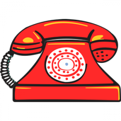 Red Land Phone clipart, cliparts of Red Land Phone free ...