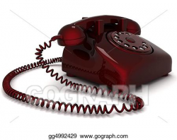 Clip Art - Landline phone. Stock Illustration gg4992429 ...