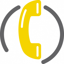 Mobile Phones Computer Icons Telephone Clip art - Yellow Telephone ...