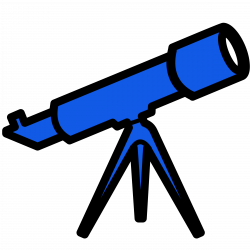 Clipart - Telescope - blue