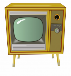Watching Tv Clip Art - Vintage Tv Clipart {#675614} - Pngtube