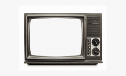 Television Clipart Round Object - Transparent Old Television ...