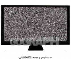 Clipart - Television static. Stock Illustration gg55400262 ...