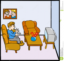 Watching Television Clipart | Free download best Watching ...