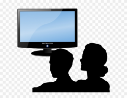 Watching Television Cliparts - Couple Watching Tv Clipart ...
