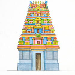 temple gopuram clipart 10 | Clipart Station