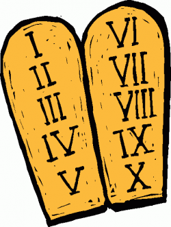 Ten Commandments Clipart