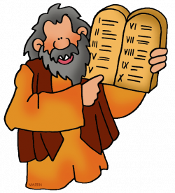 Bible Clip Art by Phillip Martin, Moses and the Ten Commandments
