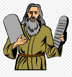 Big Image - Moses 10 Commandments Clipart - Png Download ...