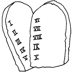Free Ten Commandments Clipart Black And White, Download Free ...