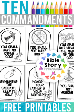 Ten Commandments Coloring Pages
