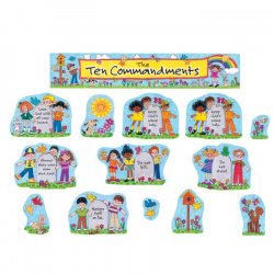 Ten Commandments Bulletin Board Set and Accesories