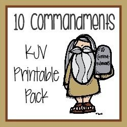 10 Commandments Mini Unit Study {75+ pgs} | For the girls ...