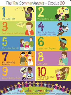 The Ten Commandments Poster for Kids (1, 17