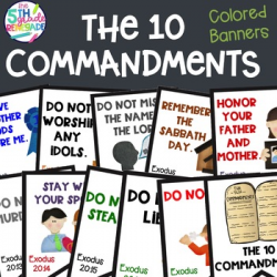 10 Commandments Clip Art & Worksheets | Teachers Pay Teachers