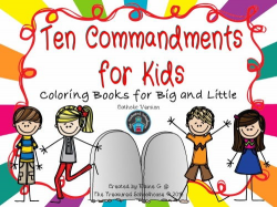 Ten Commandments for Kids Coloring Booklets - Catholic