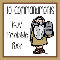 10 Commandments Mini Unit Study {75+ pgs}