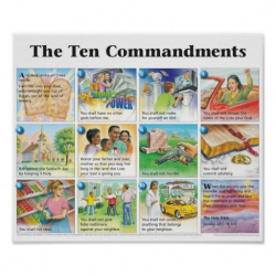 The Ten Commandments (NIV) Poster | Zazzle.com ...