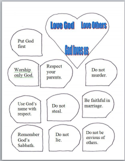 10 Commandments printable for kids | CCD | Ten commandments ...