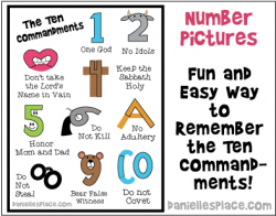 Number Pictures - Learn all the Ten Commandments in Less ...