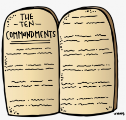 Ten Commandments Stone Tablets Clipart - Ten Commandments ...