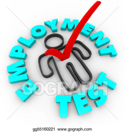 Stock Illustration - Employment test - check mark and box ...