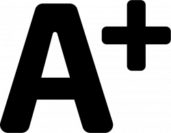 A Plus Test Result Of School Svg Png Icon Free Download (#27554 ...