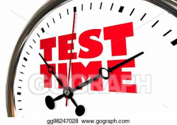 Stock Illustration - Test time exam testing examination ...