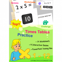 Top1 Times Tables Practice Materials