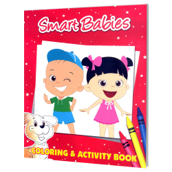 Learning is Fun. Smart Babies Coloring & Activity Book (Red)