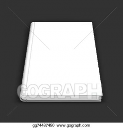 EPS Illustration - Blank book, textbook, booklet or notebook ...