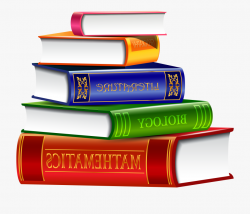 Clipart Of Books, Publication And Biology Background ...