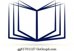 Vector Stock - Open book design logo. Stock Clip Art ...