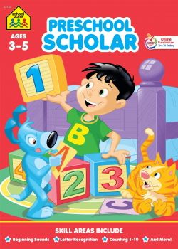School Zone - Preschool Scholar Workbook - 32 Pages, Ages 3 ...