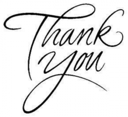 Thank You Clip Art Black And White | Clipart Panda - Free ...