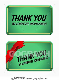 Vector Illustration - We appreciate your business card. EPS ...
