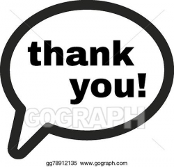 Vector Illustration - The thank you icon. thanks symbol ...