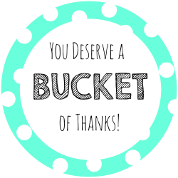 Thank You Gift Ideas-Bucket of Thanks | Pinterest | Buckets, Gift ...