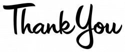Thank You Simple Text transparent PNG - StickPNG