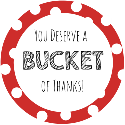 Thank You Gift Ideas-Bucket of Thanks! - Crazy Little Projects