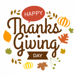Thanksgiving day logo - Transparent PNG & SVG vector