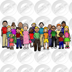 Group Picture for Classroom / Therapy Use - Great Group Clipart