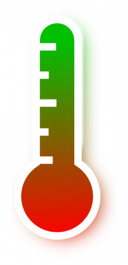 Red To Green Gradient Thermometer Clip Art at Clker.com - vector ...
