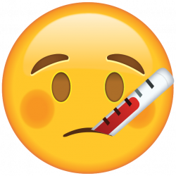 Download Face With Thermometer Emoji | Emoji Island