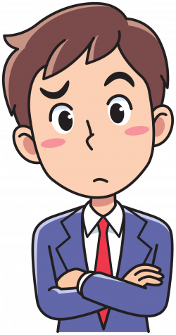 Clipart - Business man - thinking