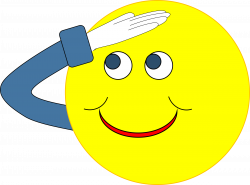 Clipart - Smiley Salute